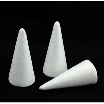 Polystyrene Styrofoam Cone Foam Balls Cones Shaped Christmas Trees Decoration